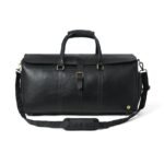 Men’s Leather Duffel Bag with Shoe Compartment - Image 5