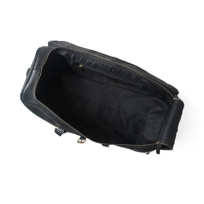 Men’s Leather Duffel Bag with Shoe Compartment - Image 7