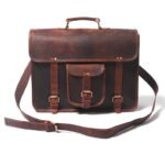 Classic Full Grain Leather Briefcase – Timeless Elegance for Work or Travel - Image 2