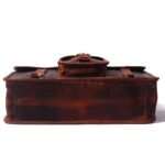 Classic Full Grain Leather Briefcase – Timeless Elegance for Work or Travel