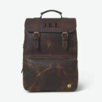 Vintage Leather Backpack - Personalized Distressed Brown Rucksack - Image 4