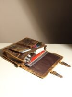 Myers Personalized Vintage Leather Messenger Bag & Briefcase for Men Limited Edition - Image 5