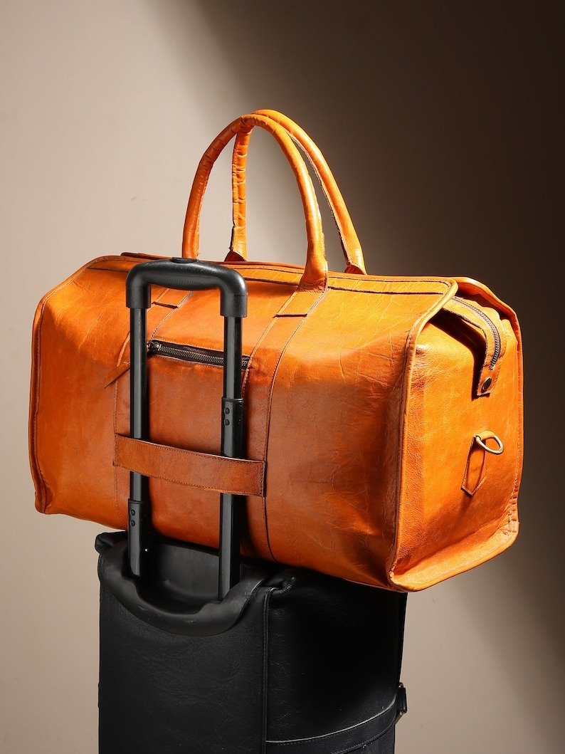 il_794xN.6296494243_ixic "Personalized Full-Grain Leather Duffle Bag | Weekender & Travel Bag