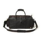 Men's Leather Duffel Bag with Shoulder Strap - Image 5